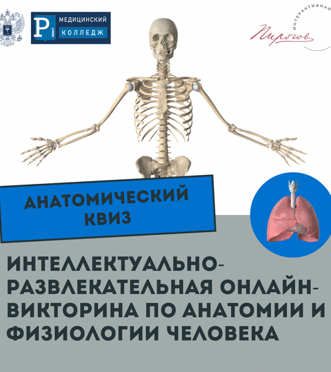 Интеллектуально-развлекательная онлайн-викторина по анатомии и физиологии человека «Анатомический квиз»