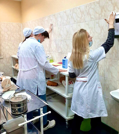 24 апреля в Медицинском колледже прошел субботник.